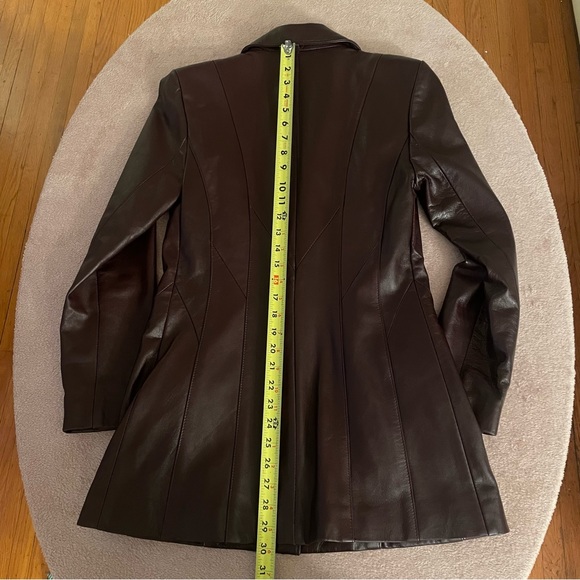 Gabriel Collection Genuine Leather Purple-Brown Jacket. Thinsulated Lining. - Picture 4 of 13